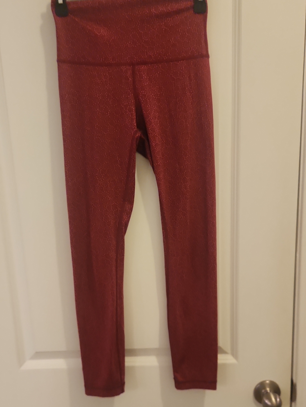 Lululemon Burgundy High-Waist Leggings